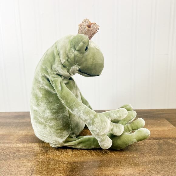 Jellycat Frog Prince Kiss Plush Gold Crown - Rare & Retired Collection - Picture 2 of 6
